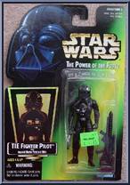 TIE Fighter Pilot from Star Wars - Power of the Force II - Hologram Green Card manufactured by Kenner [Front]