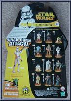 Clone Trooper (Quick-Draw Attack!) (Black) from Star Wars - Revenge of the Sith - Collection 1 manufactured by Hasbro [Back]