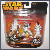 Clone Troopers (Build Your Army!) from Star Wars - Revenge of the Sith - Deluxe Figures manufactured by Hasbro [Front]
