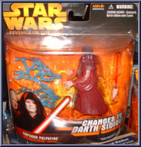 Emperor Palpatine (Changes to Darth Sidious) from Star Wars - Revenge of the Sith - Deluxe Figures manufactured by Hasbro [Front]
