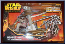 Wookiee Flyer (with Wookiee Warrior) from Star Wars - Revenge of the Sith - Vehicles manufactured by Hasbro [Front]