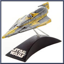 Anakin's Starfighter (Clone Wars) from Star Wars - Titanium - Basic Series manufactured by Hasbro [Loose]
