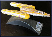 Anakin's Y-Wing Bomber from Star Wars - Titanium - Basic Series manufactured by Hasbro [Loose]
