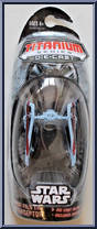 Baron Fel's TIE Interceptor from Star Wars - Titanium - Basic Series manufactured by Hasbro [Front]