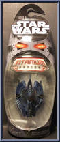 Droid Tri-Fighter (Battle Damage) from Star Wars - Titanium - Basic Series manufactured by Hasbro [Front]