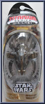 Firespray Interceptor from Star Wars - Titanium - Basic Series manufactured by Hasbro [Front]