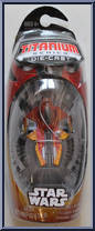 Jedi Starfighter (Flame Red) from Star Wars - Titanium - Basic Series manufactured by Hasbro [Front]