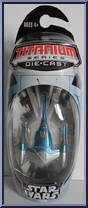 Naboo Patrol Fighter from Star Wars - Titanium - Basic Series manufactured by Hasbro [Front]