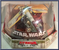 Republic Gunship from Star Wars - Titanium - Ultra Vehicles manufactured by Hasbro [Front]