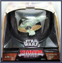 Slave 1 Boba Fett from Star Wars - Titanium - Ultra Vehicles manufactured by Hasbro [Front]