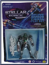 Robotic Warrior (Black) from Stellar Force - Series II manufactured by Chap Mei [Front]