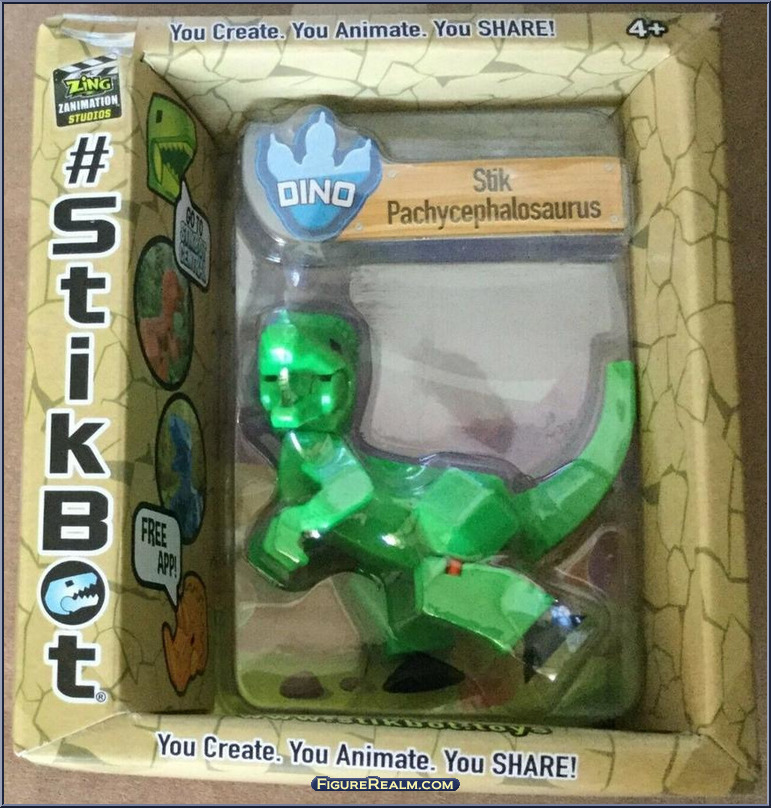 StikPachycephalosaurus (Green) - Stikbot - Dino - Zing Action Figure