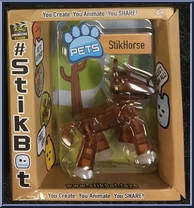StikHorse (Clear Brown) from Stikbot - Pets manufactured by Zing [Front]