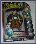 Chun Li (Player 1, Blue) from Street Fighter - Round 2 manufactured by ReSaurus [Front]