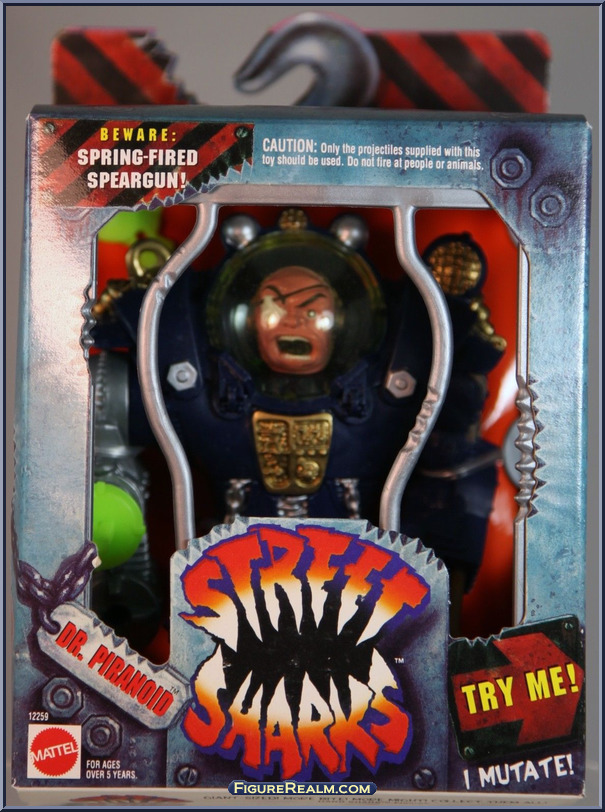 Dr. Piranoid (Blue Armor) Street Sharks Series 2 Metallic