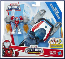 Iron Man Arc-Tech Snowjumper from Super Hero Adventures - Basic Series manufactured by Hasbro [Front]