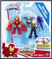Iron Man & Marvel's Hawkeye from Super Hero Adventures - 2-Packs manufactured by Hasbro [Front]