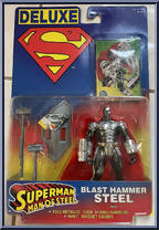 Steel (Blast Hammer) from Superman - Man of Steel - Deluxe Figures manufactured by Kenner [Front]