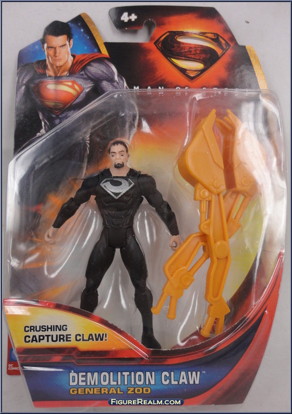 Superman Man of Steel Action Figure GENERAL ZOD WITH DEMOLITION CLAW  BY MATTEL 