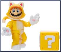 Cat Mario (Question Block) from Super Mario Bros. - Movie - 5" Scale manufactured by Jakks Pacific [Loose]