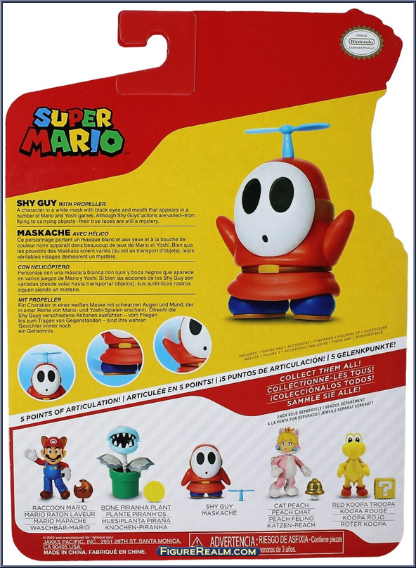 Shy Guy (with Propeller) Super Mario Basic Series Jakks Pacific
