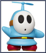 Shy Guy (Light-Blue) (with Propeller) from Super Mario - Basic Series manufactured by Jakks Pacific [Loose]