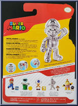 Metal Mario (with Trophy) from Super Mario - Basic Series manufactured by Jakks Pacific [Back]