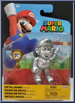Metal Mario (with Trophy) from Super Mario - Basic Series manufactured by Jakks Pacific [Front]