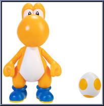 Yoshi (Orange) (with Egg) from Super Mario - Basic Series manufactured by Jakks Pacific [Loose]