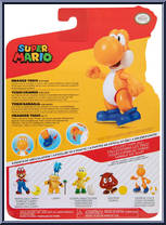 Yoshi (Orange) (with Egg) from Super Mario - Basic Series manufactured by Jakks Pacific [Back]
