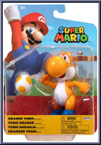 Yoshi (Orange) (with Egg) from Super Mario - Basic Series manufactured by Jakks Pacific [Front]