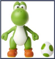 Yoshi (Green) (with Egg) from Super Mario - Basic Series manufactured by Jakks Pacific [Loose]