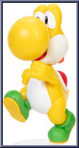 Yoshi (Yellow / Running / Green Shoes) from Super Mario - Mini manufactured by Jakks Pacific [Loose]