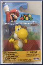 Yoshi (Yellow / Running / Green Shoes) from Super Mario - Mini manufactured by Jakks Pacific [Front]