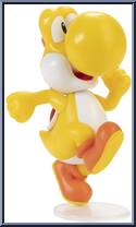 Yoshi (Yellow / Running / Orange Shoes) from Super Mario - Mini manufactured by Jakks Pacific [Loose]