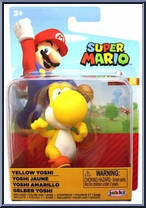 Yoshi (Yellow / Running / Orange Shoes) from Super Mario - Mini manufactured by Jakks Pacific [Front]