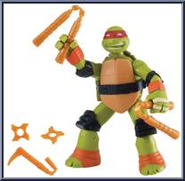 Battle Shell Michelangelo from Tales of the Teenage Mutant Ninja Turtles - Basic Series manufactured by Playmates [Loose]