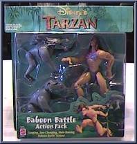 Baboon Battle from Tarzan - Disney's - Action Packs manufactured by Mattel [Front]