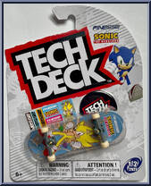 Skateboard #1 from Tech Deck - Sonic - Fenesse manufactured by Spinmaster [Front]