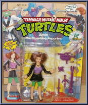 April, the Ravishing Reporter from Teenage Mutant Ninja Turtles - 1992 - Basic Figures manufactured by Playmates [Front]