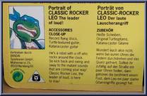 Classic Rocker Leo from Teenage Mutant Ninja Turtles - Rock 'N Rollin' Turtles manufactured by Playmates [Card]