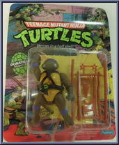 Donatello (Soft Head) from Teenage Mutant Ninja Turtles - 1988 - Basic Figures manufactured by Playmates [Front]