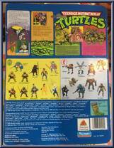 Genghis Frog from Teenage Mutant Ninja Turtles - 1989 - Basic Figures manufactured by Playmates [Back]