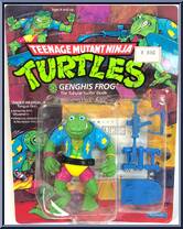 Genghis Frog from Teenage Mutant Ninja Turtles - 1989 - Basic Figures manufactured by Playmates [Front]