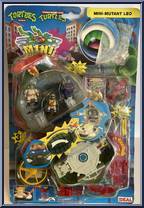 Turtle-Top - Leonardo's Mutant Military Playset (with Cards) from Teenage Mutant Ninja Turtles - Mini Mutants manufactured by Playmates [Front]