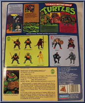 Michaelangelo (Soft Head) from Teenage Mutant Ninja Turtles - 1988 - Basic Figures manufactured by Playmates [Back]