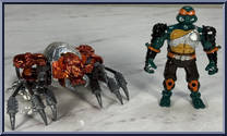 Metal Mutant Michaelangelo from Teenage Mutant Ninja Turtles - Metal Mutants manufactured by Playmates [Loose]