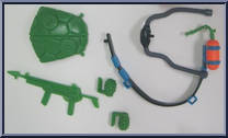 Navy Seal Mike from Teenage Mutant Ninja Turtles - Mutant Military II manufactured by Playmates [Loose]