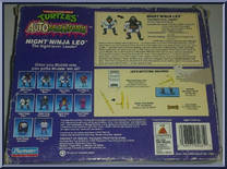 Night Ninja Leo from Teenage Mutant Ninja Turtles - Auto Mutations manufactured by Playmates [Back]