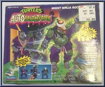 Night Ninja Rocksteady from Teenage Mutant Ninja Turtles - Auto Mutations manufactured by Playmates [Front]
